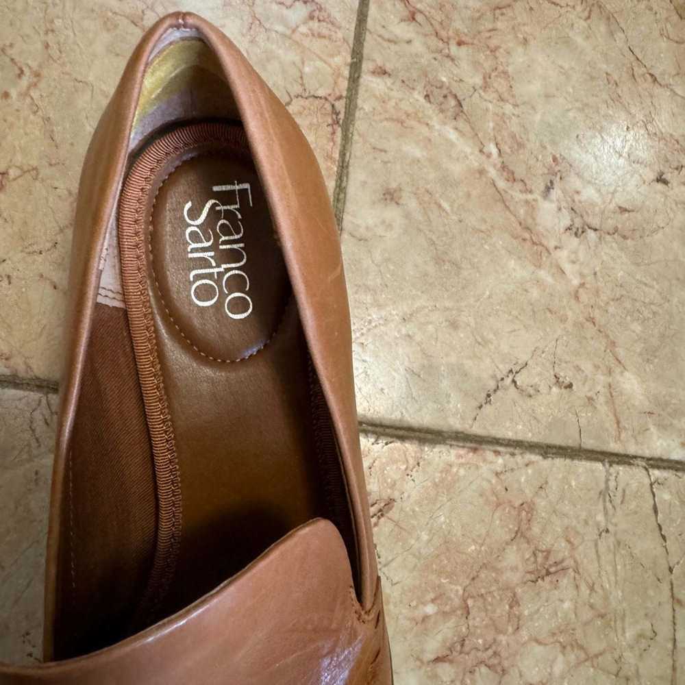 Franco Sarto beautiful caramel brown Newbocca Loafer. - Picture 7 of 16